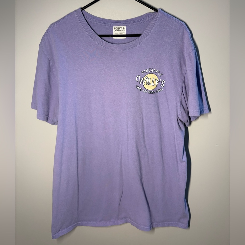 “Happiness Comes In Waves” 🌊🐢Pineapple Willy’s Purple Tee
